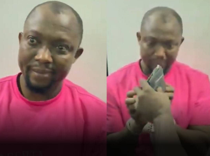 Shocking Scene in Lagos as Man Arrested for Brutal Assault on Wife Just Four Days After Childbirth