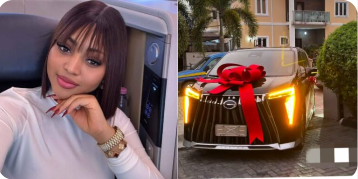 Lights, Camera, Luxury: Regina Daniels Stuns Cast and Fans With Surprise SUV Gift on Movie Set
