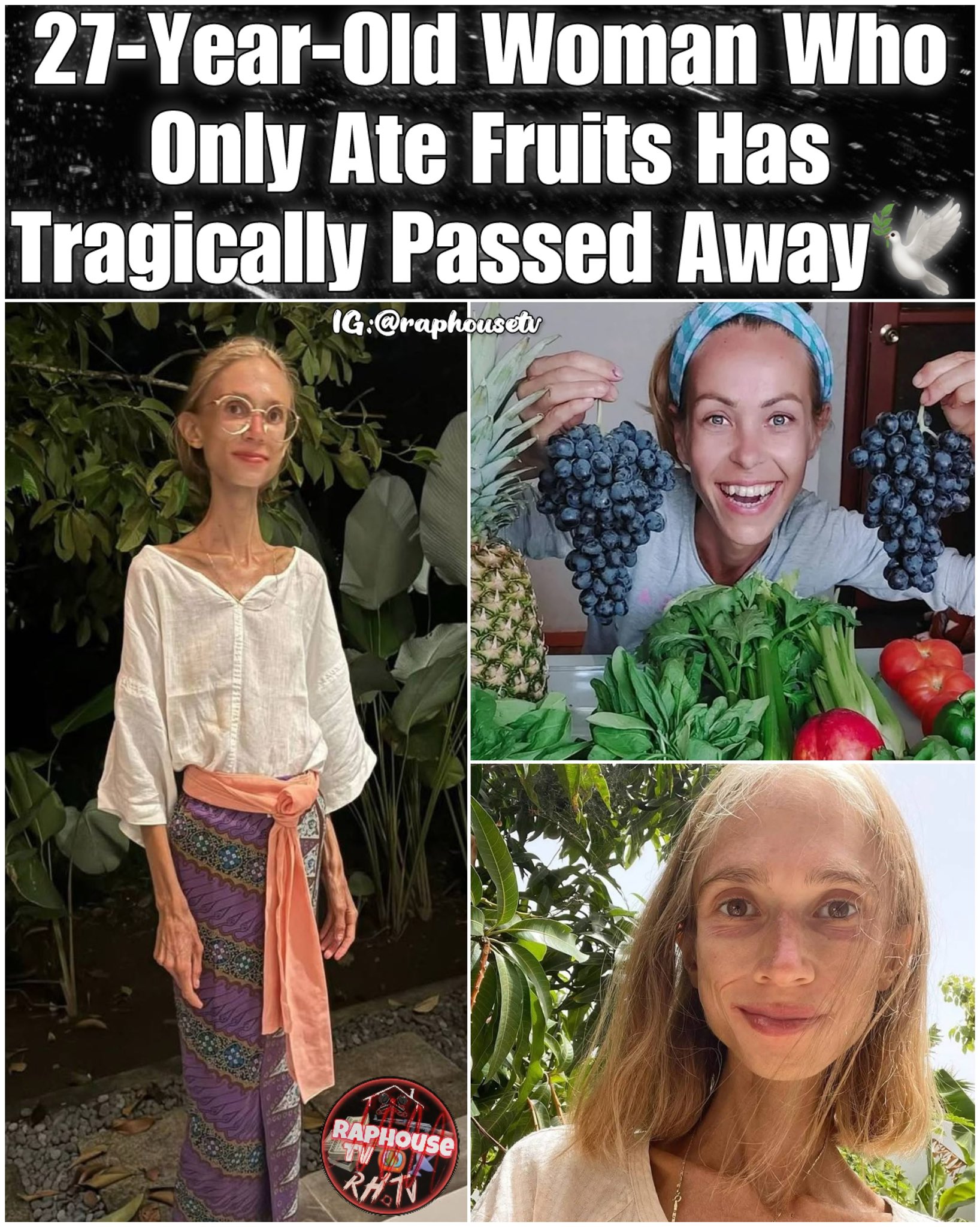“Tragedy of a Lifestyle: 27-Year-Old Woman Who Survived on Only Fruits Dies After Silent Health Decline