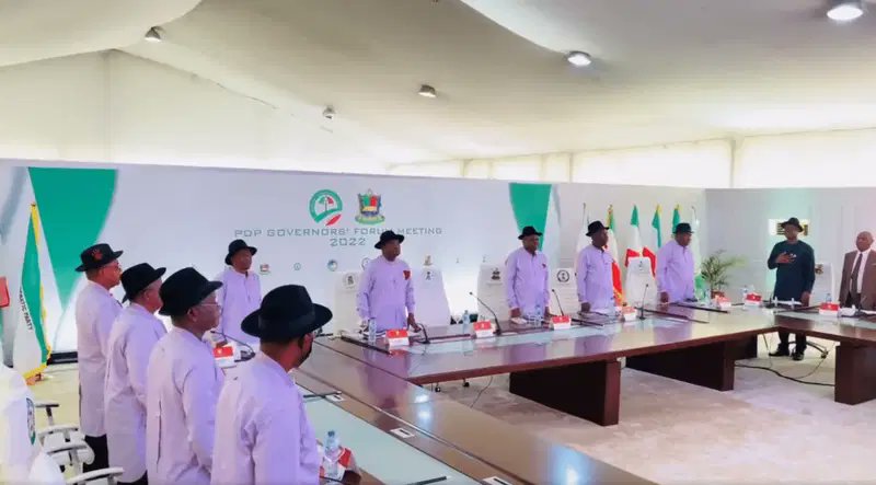 busterblog - PDP Governors, Ex-Govs, and Party Leaders Hold Crucial Meeting to Tackle Internal Crisis and Defections