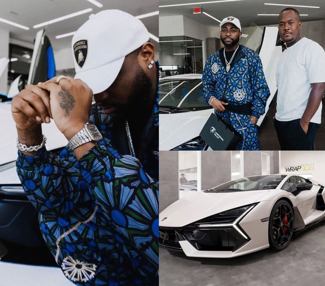 busterblog - Davido Stuns Fans as He Splurges on the 2025 Lamborghini Revuelto, a New Symbol of Power and Prestige