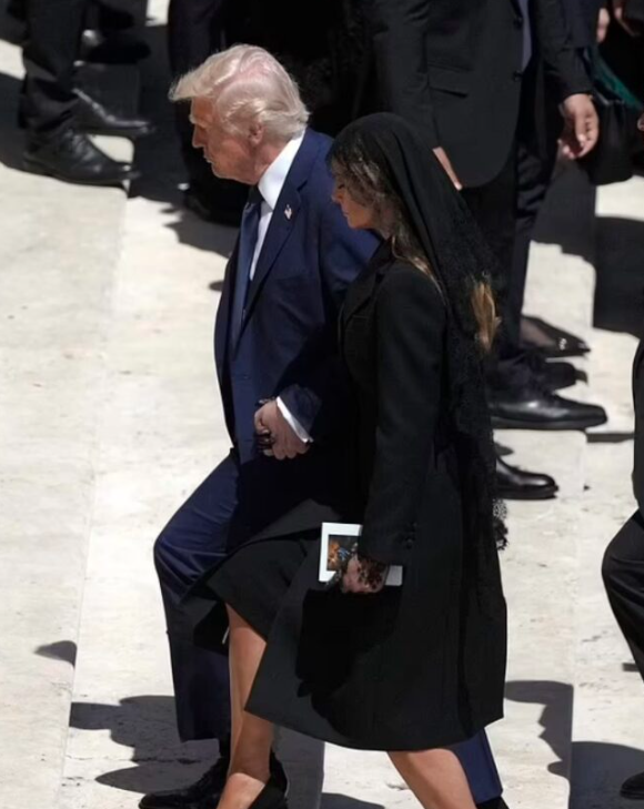 busterblog - Trump Sparks Uproar at Pope Francis' Funeral with Controversial Outfit Choice