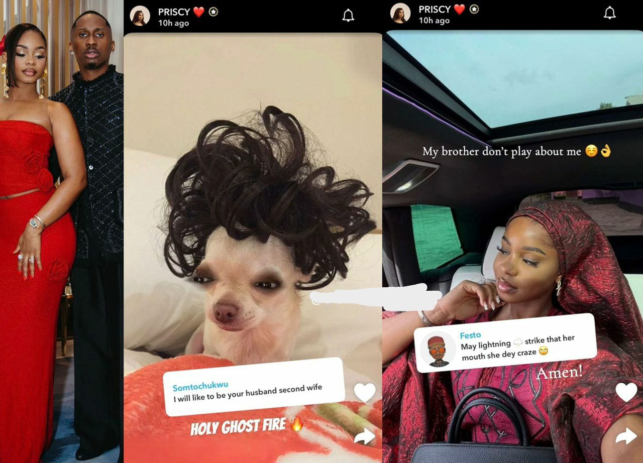 “Holy Ghost Fire!” — Priscilla Ojo Sparks Reactions After Firing Back at Woman Who Offered to Become Juma Jux’s Second Wife