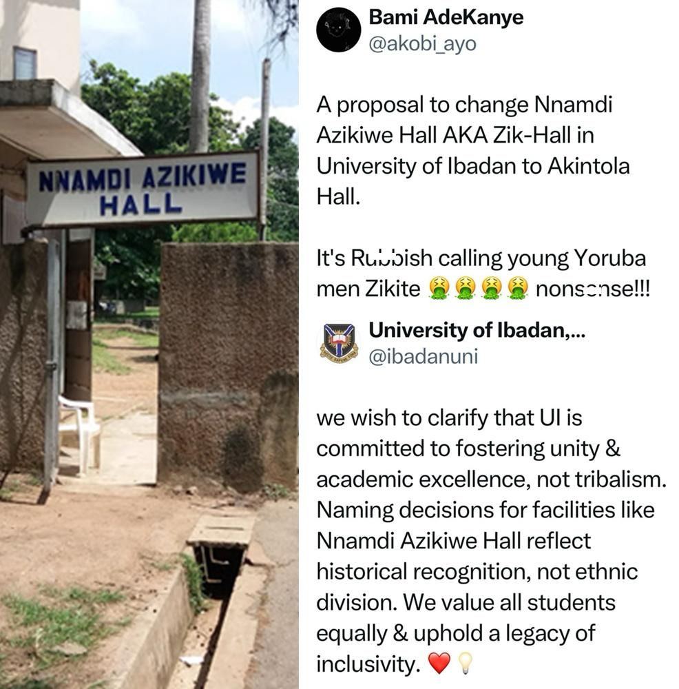 busterblog - Controversy Erupts Over Proposed Renaming of Nnamdi Azikiwe Hall at UI