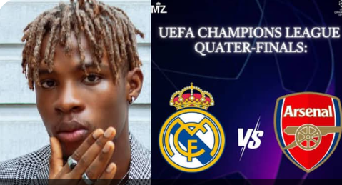 busterblog - “Cashing Out on Arsenal Tears!” — Joeboy Sparks Online Frenzy with ₦3M Bet on Real Madrid in UCL Showdown