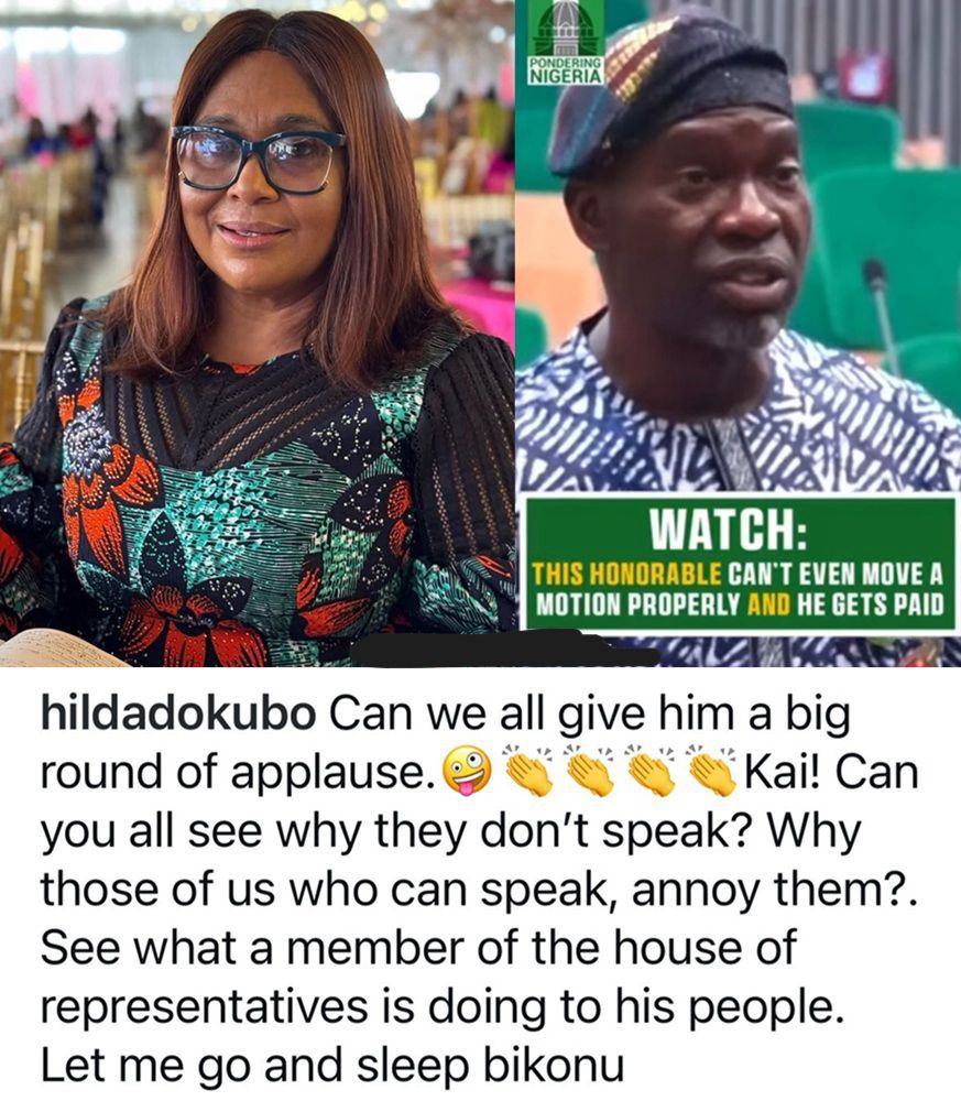 busterblog - ‘Let Me Go and Sleep Bikonu’ – Hilda Dokubo Reacts as House of Reps Member Fumbles in Viral Video