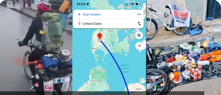 From Naija to Uncle Sam: Nigerian Man Sparks Frenzy as He Embarks on Bicycle Journey to the USA