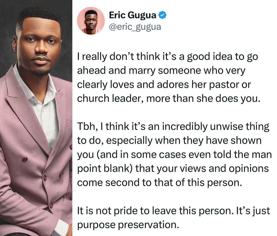 busterblog - Love Thy Pastor More Than Thy Partner? Eric Gugua Sparks Heated Debate on Relationship Red Flags
