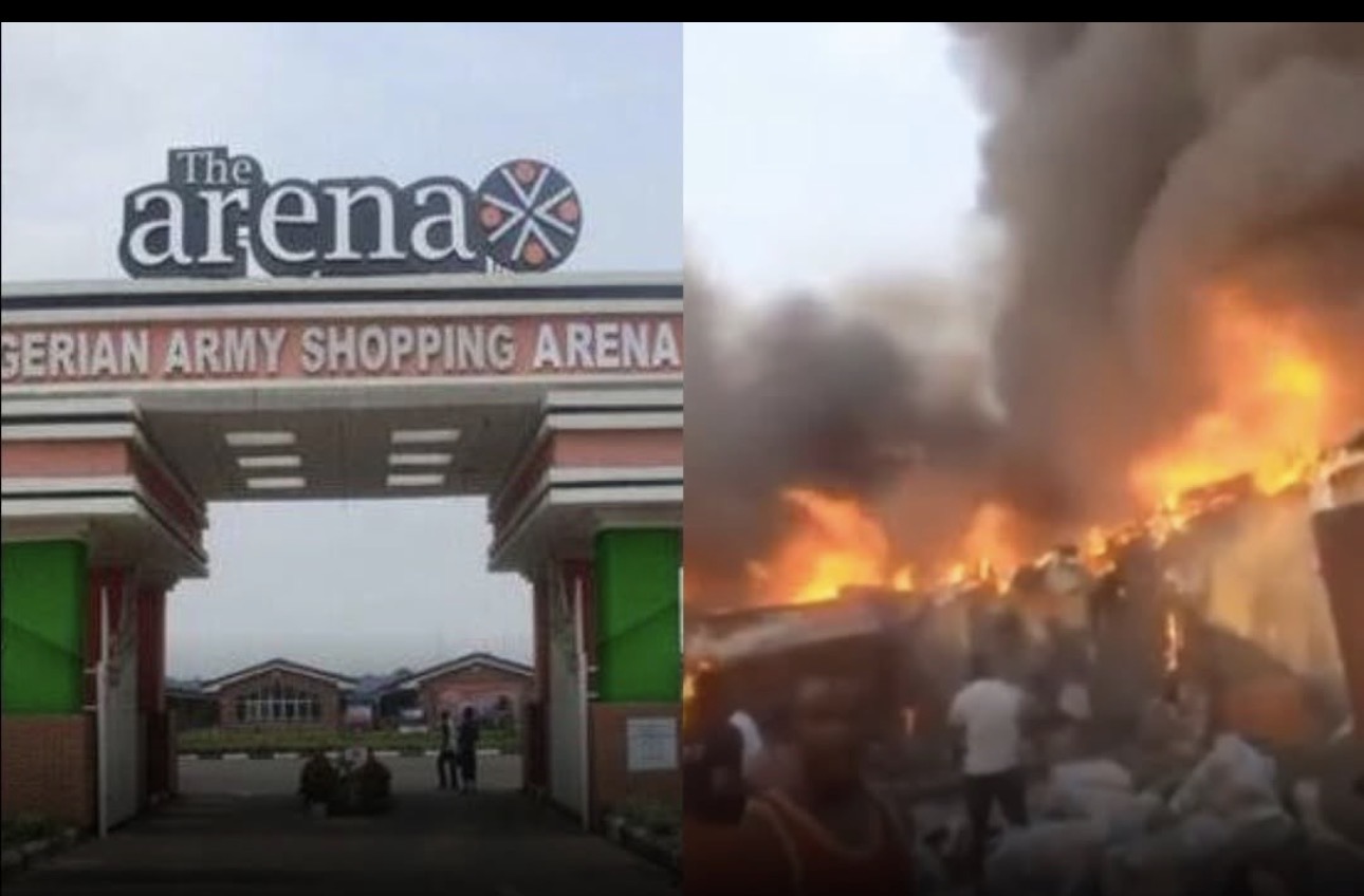 busterblog - Inferno at Dawn: Panic, Loss and Survival as Fire Guts Arena Oshodi Market in Lagos