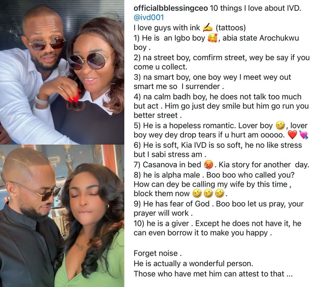 busterblog - "Hopeless Romantic, Casanova in Bed" – Blessing CEO Gushes Over IVD in Viral Love Confession
