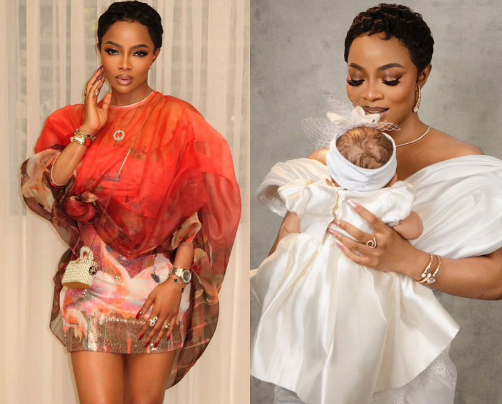 “Ehhhhhhh Look at God!” — Toke Makinwa Sparks Joy and Speculation With Mother’s Day Hint