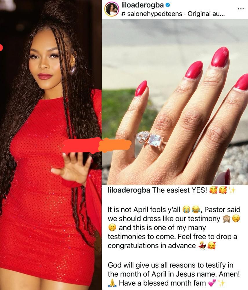 busterblog - BBNaija Star Lilo Sparks Engagement Speculation With Ring Photo and Faithful Declaration