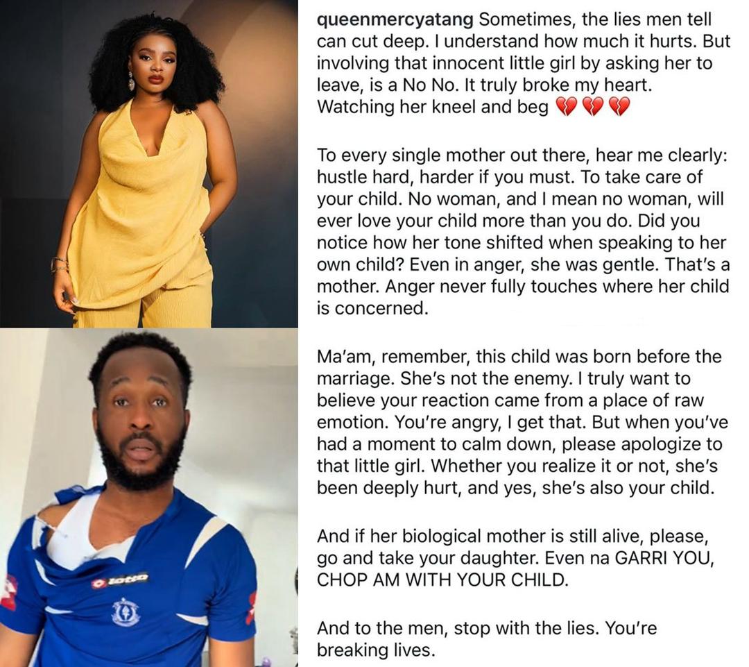 busterblog - “That Little Girl Is Not the Enemy” – BBNaija’s Queen Mercy Atang Breaks Down in Emotional Reaction to Viral Video of Stepdaughter Being Rejected