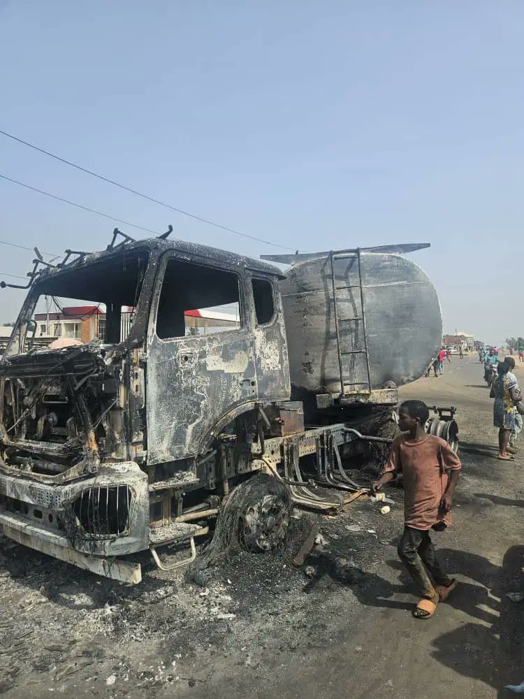 busterblog - JUST IN: Petrol Tanker Explosion in Akwanga Leaves 20 Shops Destroyed in Devastating Blaze