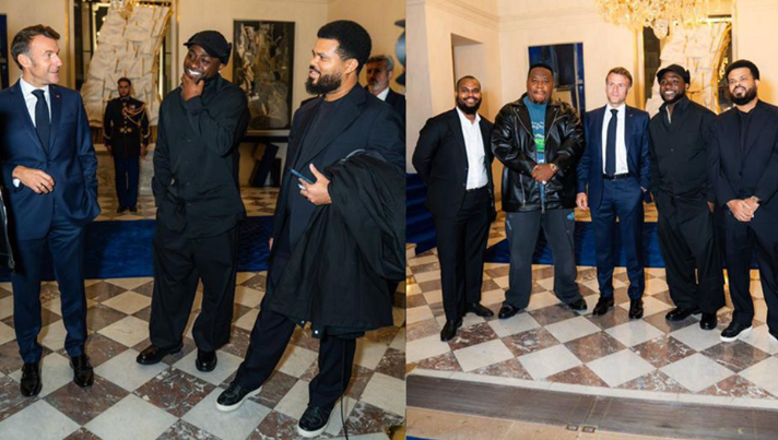 Davido Meets French President Emmanuel Macron, Says They Shared Their Visions for a Better World