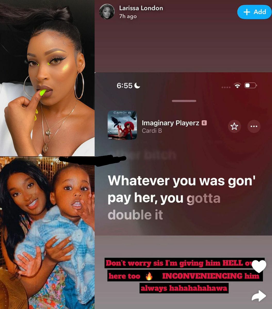 “Don’t Worry, Sis… I’m Giving Him Hell Too”: Larissa London’s Cryptic Post Sparks Fresh Buzz Around Davido’s Personal Life