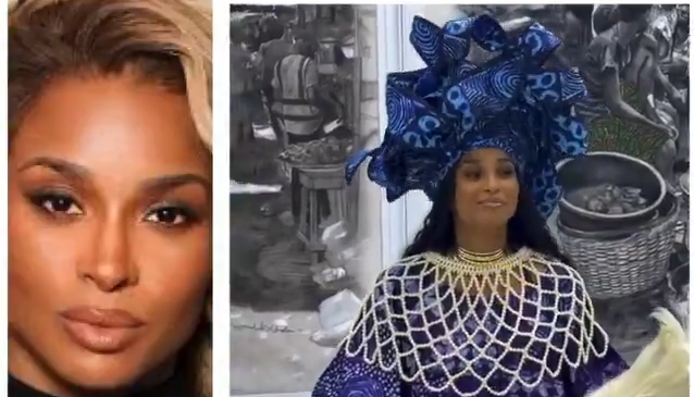 busterblog - Èkó Ò Ní Bàjẹ — Ciara Steals the Show in Stunning Nigerian Traditional Attire, Declares Love for Lagos