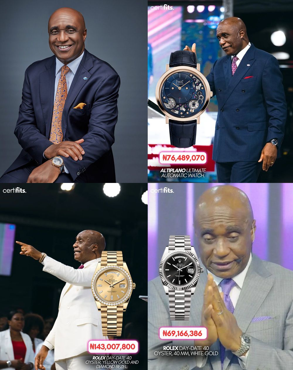 “I Don’t Buy Them”: Pastor David Ibiyeomie Says $2 Million Wristwatches Were Gifts Amid Luxury Watch Controversy