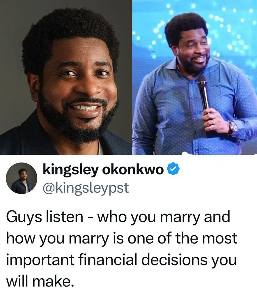 “Your Wallet or Your Wife?” — Pastor Kingsley Okonkwo Stirs Conversation with Bold Take on Marriage and Money