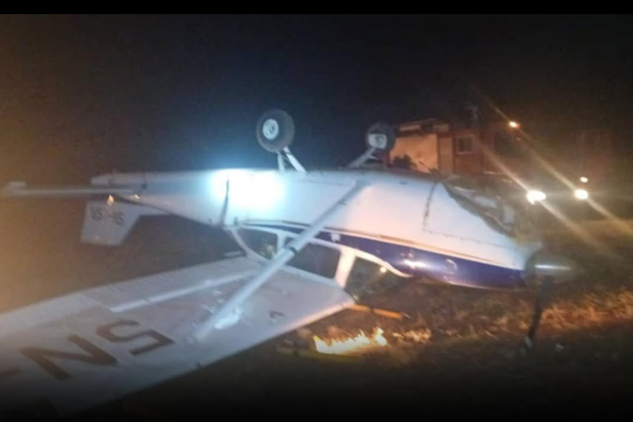 Night of Fear at Owerri Airport as Small Aircraft Somersaults During Emergency Landing, Four Hospitalised