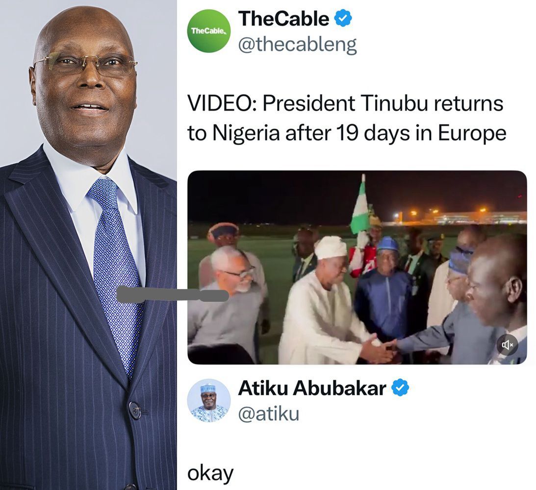 busterblog - “This Isn’t Leadership”: Atiku Abubakar Reacts Sharply to President Tinubu’s Quiet Return from 19-Day Europe Trip
