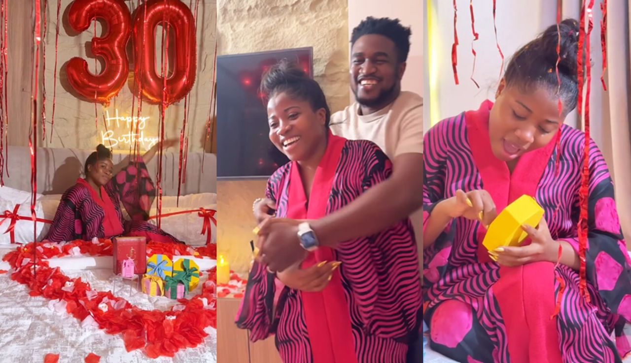 busterblog - A Birthday to Remember: Veekee James’ Husband Femi Atere Melts Hearts with Surprise Gifts