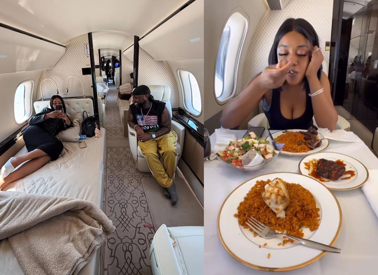 busterblog - Heaven on a Jet: Davido and Chioma Share Heart-Melting Moment Ahead of Tour Kickoff
