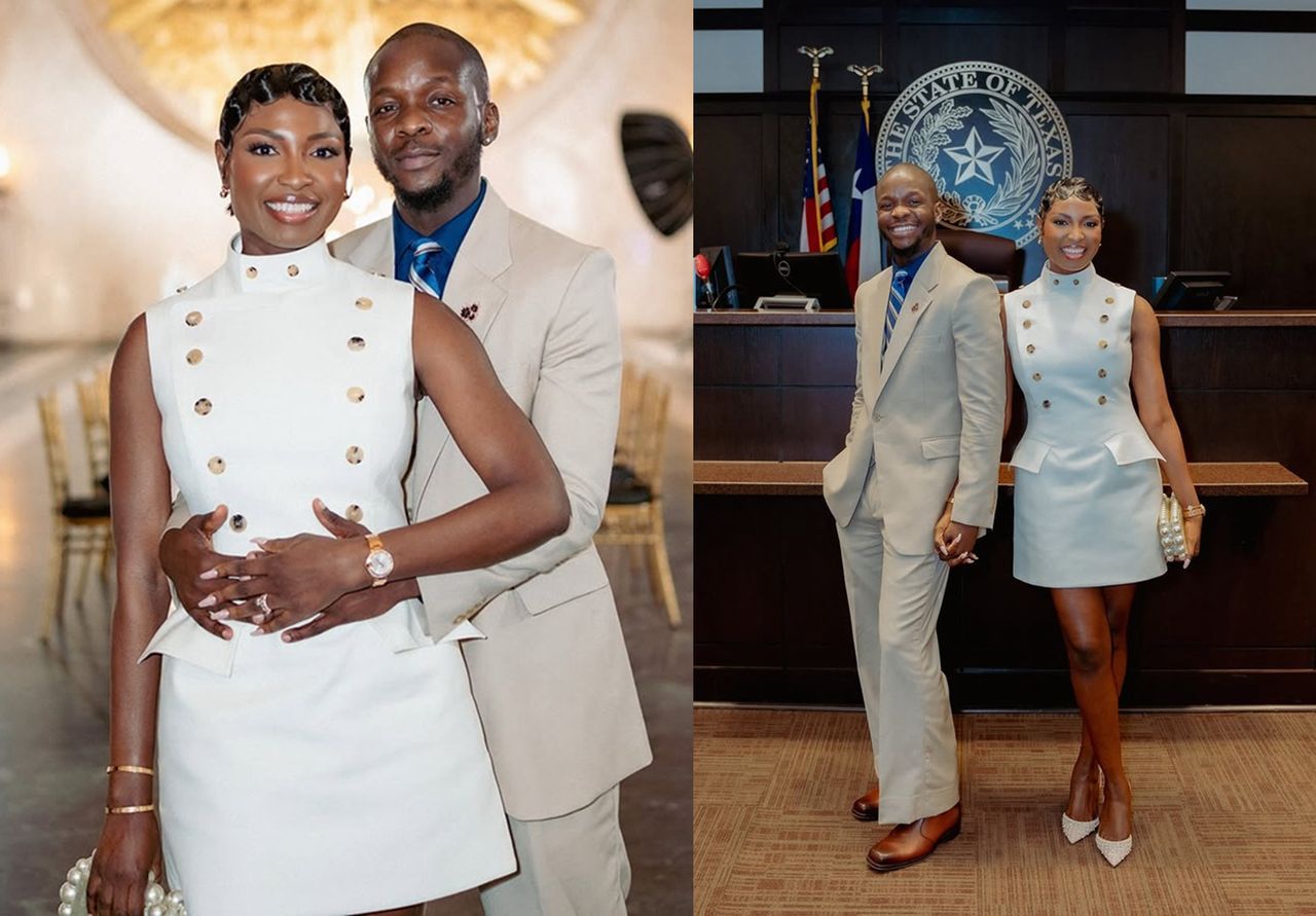 busterblog - A Love Sealed Across Borders: Ife of Diary of a Naija Girl (DANG) and Frank Itom Legally Tie the Knot in the U.S.