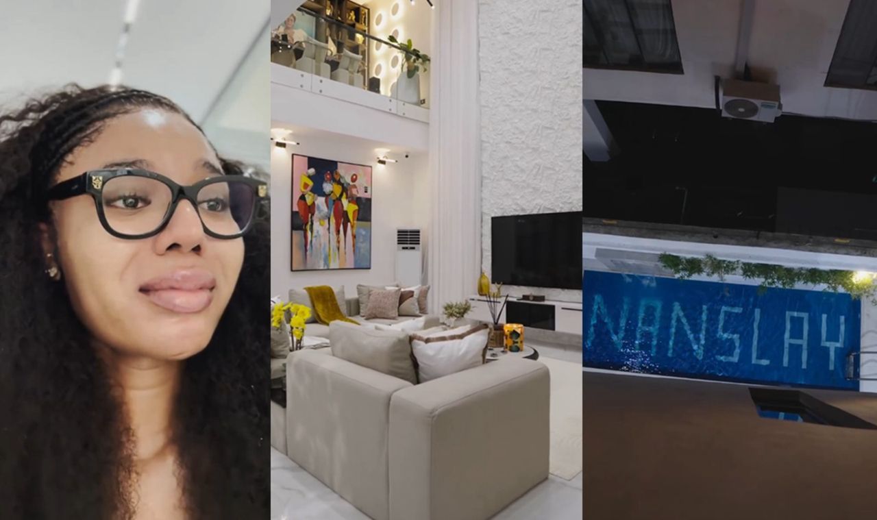 busterblog - Tears of Joy: Nancy Isime Overwhelmed with Emotion as She Unveils Her Stunning New Home