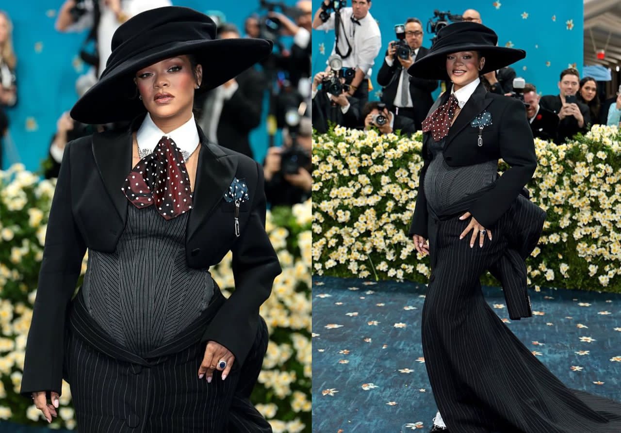 Rihanna Stuns at Met Gala with Baby Bump Reveal