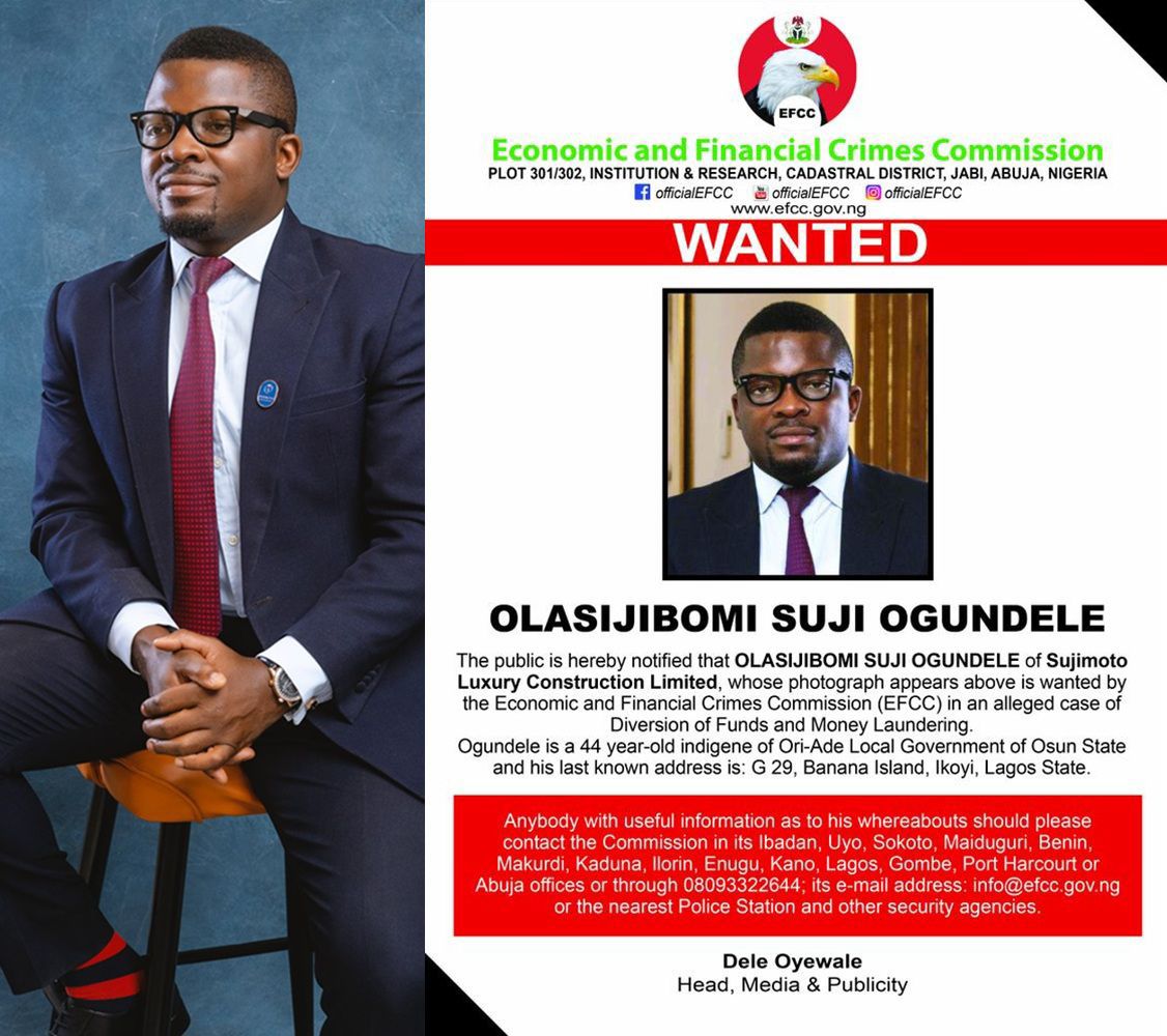 Luxury Developer in the Eye of the Storm: EFCC Declares Sujimoto CEO Wanted Over Alleged Billions in Fund Diversion