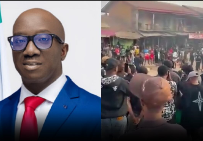 Ekpoma Residents Take to the Streets in Fiery Protest Against Rising Kidnappings