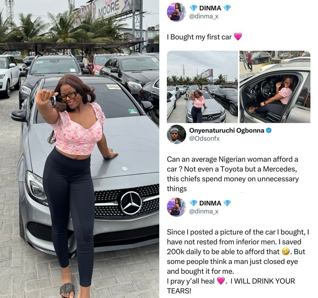 busterblog - A Nigerian girl Claps Back at Critics Questioning Her Ability to Afford a Luxury Car