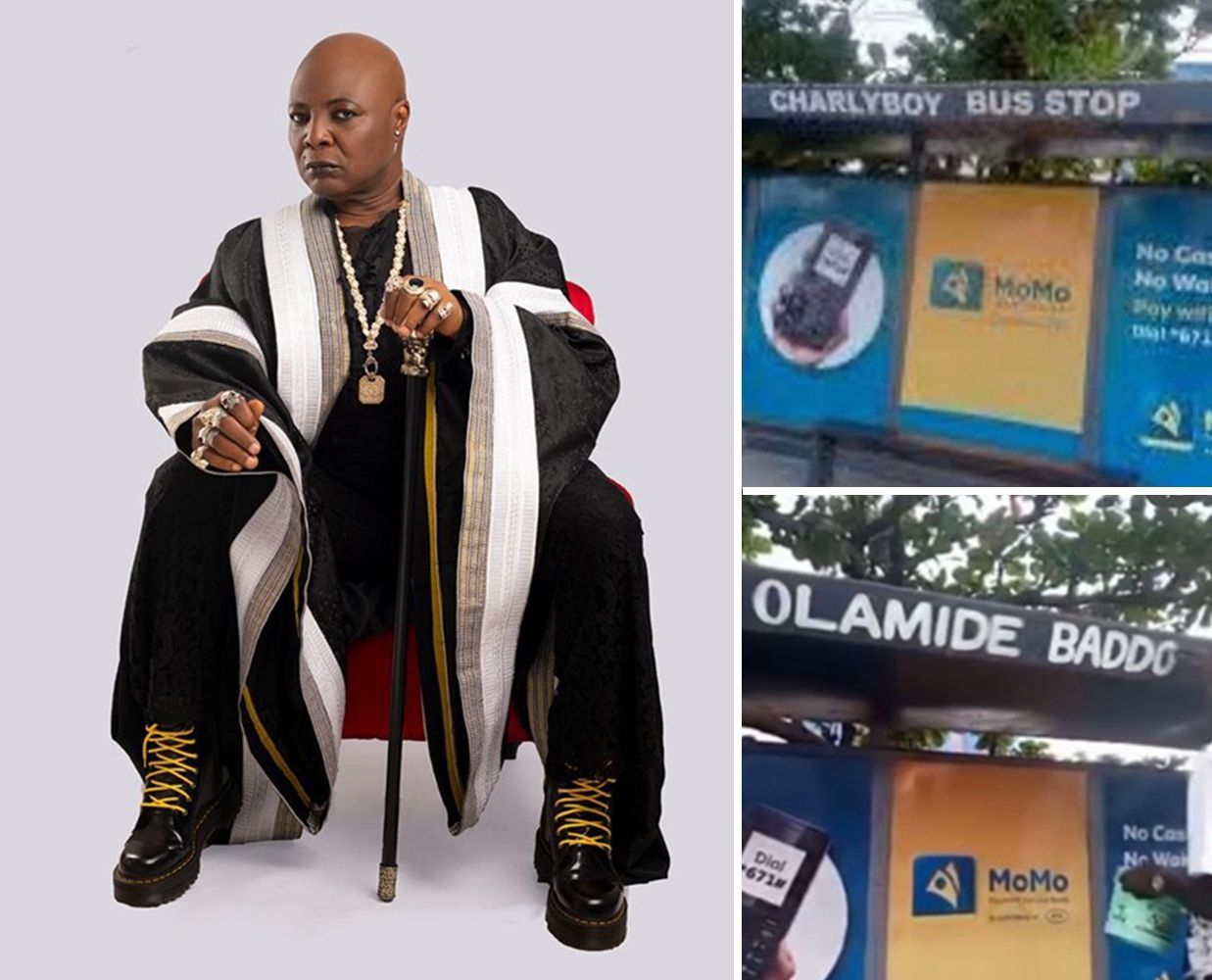 “You Can’t Touch My Record!” – Charly Boy Slams Decision to Rename Iconic Bus Stop After Olamide Baddo