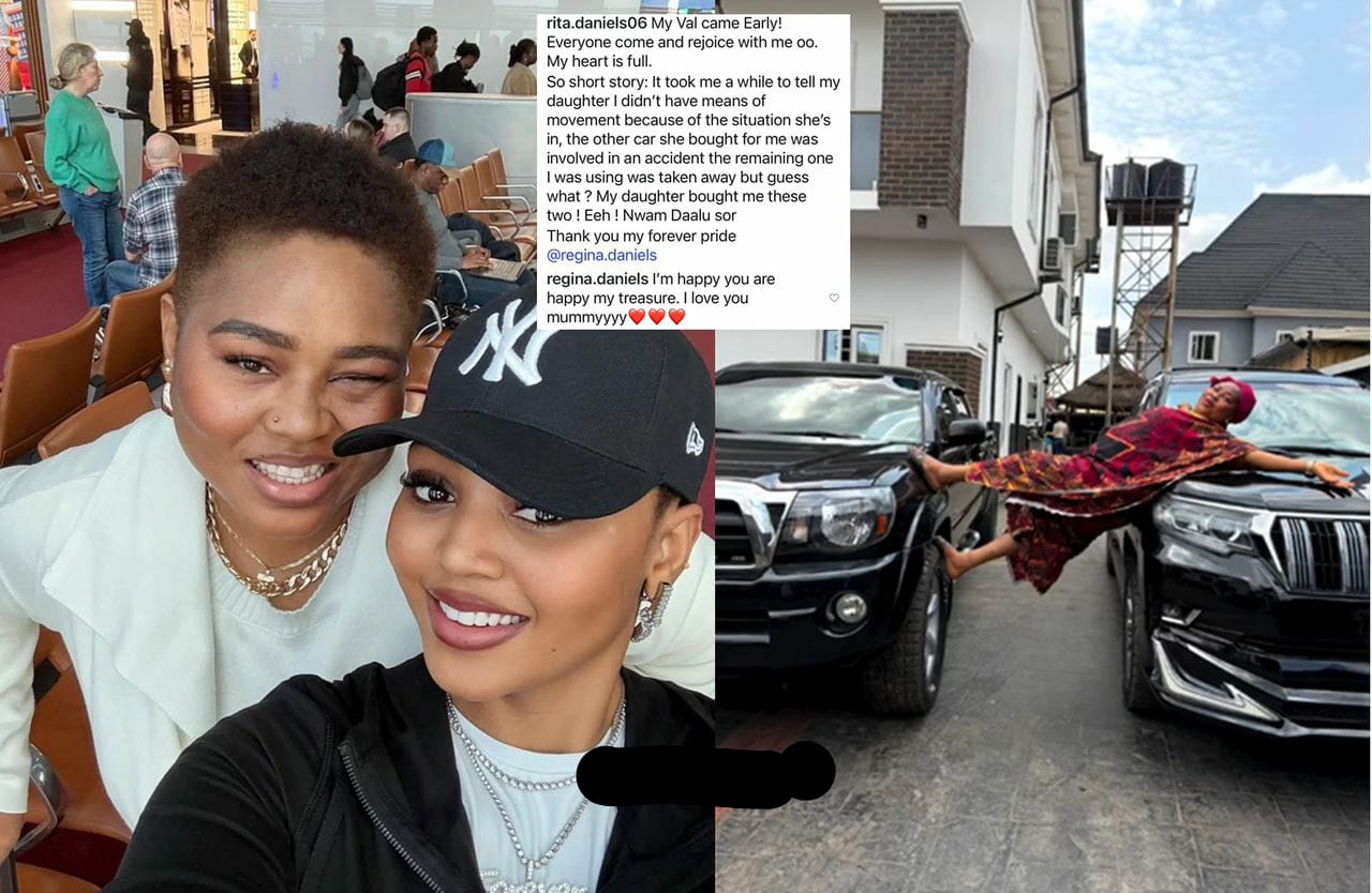 “Val Came Early!” — Regina Daniels Stuns Fans with Lavish Double Car Gift for Mother Rita Daniels