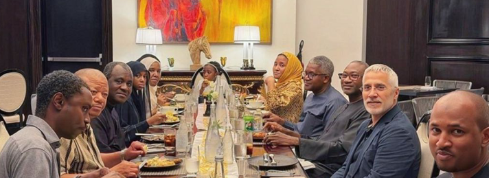 Otedola Breaks Fast with Dangote Family in Abu Dhabi, Sparks Social Media Buzz