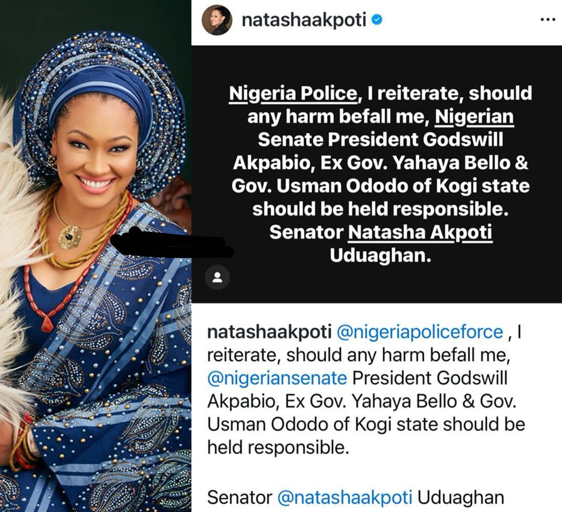 busterblog - “If Anything Happens to Me, Hold Akpabio, Yahaya Bello, and Gov. Ododo Responsible” — Senator Natasha Akpoti Raises Alarm After Armed Attack on Her Kogi Residence