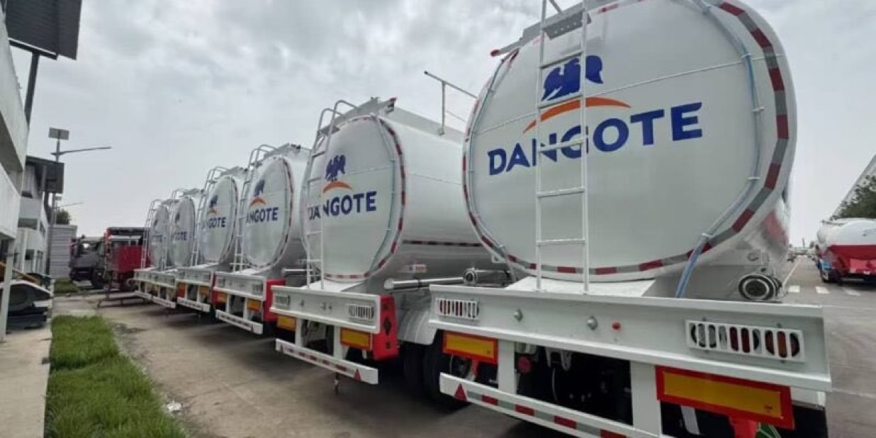 busterblog - Dangote Refinery Finally Rolls Out Nationwide Fuel Distribution as Trucks Hit the Roads