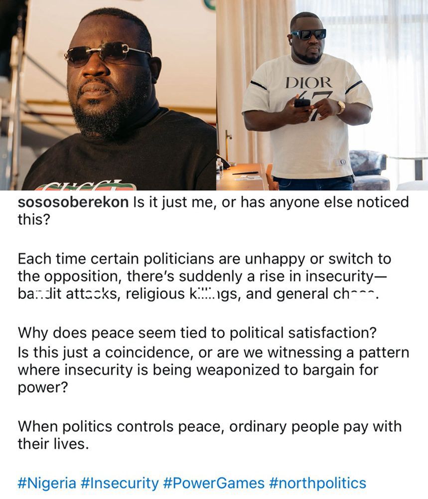 busterblog - Soso Soberekon Sparks National Debate as He Links Nigeria’s Insecurity to Political Power Plays