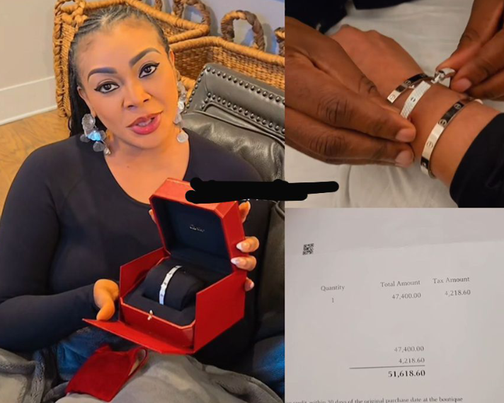 busterblog - My Man Is Too Much: Ehi Ogbegbor Melts Hearts as She Flaunts $51K Diamond Cartier Bracelet Gift from Her Odogwu