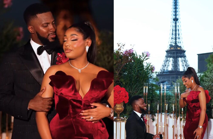 busterblog - Oui to Forever: Fashion Influencer Akin Faminu Proposes to Girlfriend in Paris, She Says Yes!