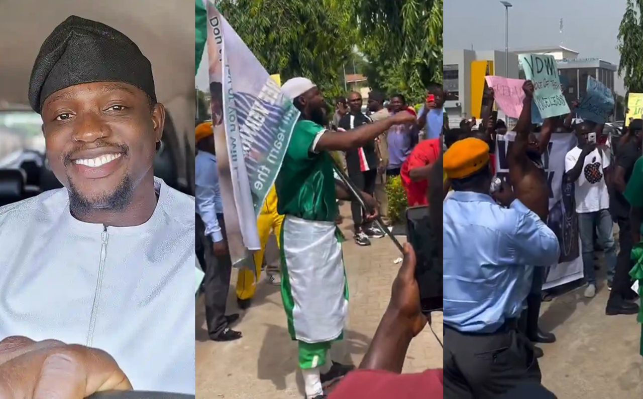 Tensions Erupt as Youths Storm GTBank in Protest Over VeryDarkMan’s Arrest