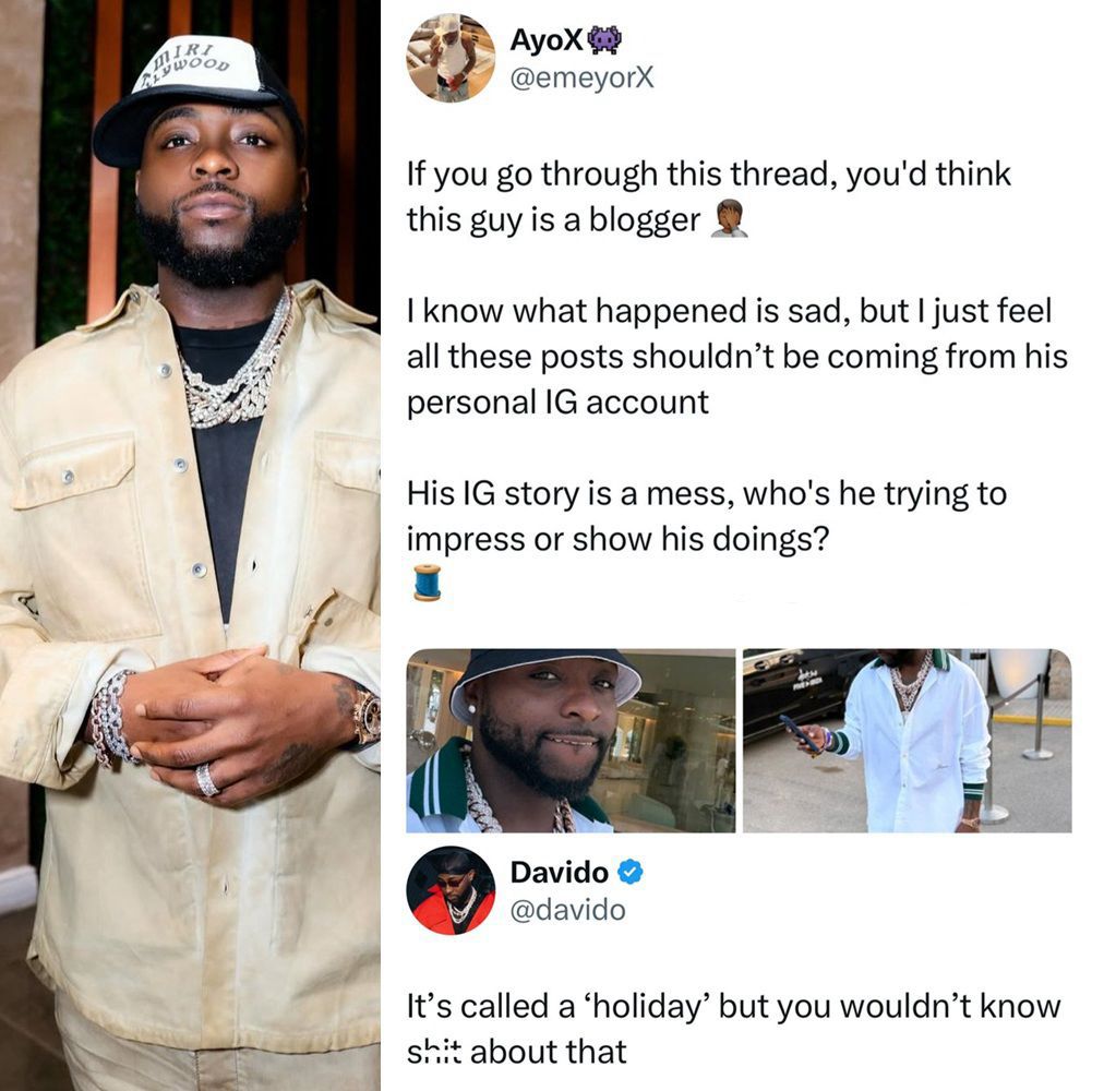 “It’s Called a Holiday”: Davido’s Fiery Clapback Silences Critic Who Slammed His Social Media Posts