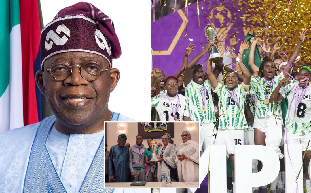 busterblog - $100K and Homes for Heroines: President Tinubu Shocks Nation with Lavish Gifts to Super Falcons and Technical Crew