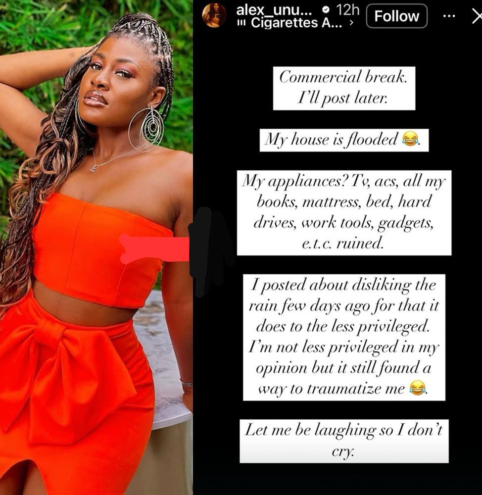 busterblog - “Everything’s Soaked, My Appliances Are Gone”: Alex Unusual Cries Out as Flood Wrecks Her Home