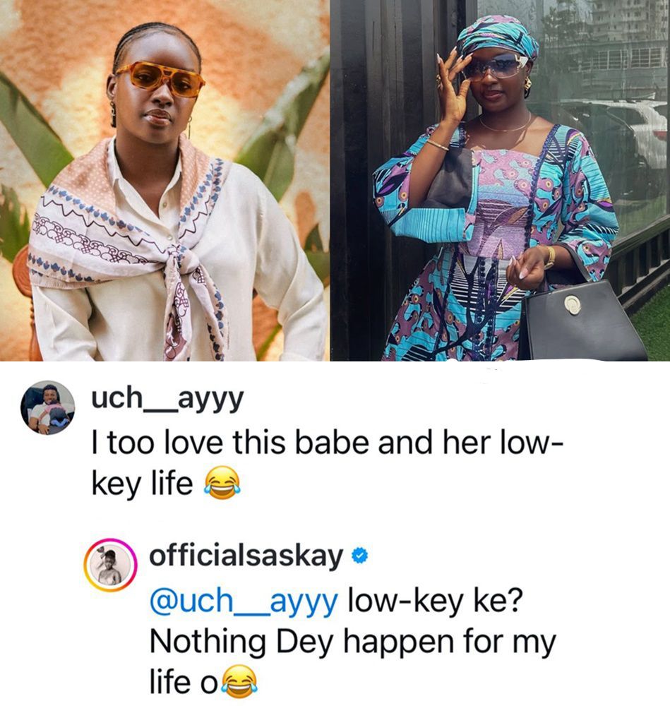 busterblog - BBNaija star Saskay replied a fan who praised her for maintaining a low-key lifestyle