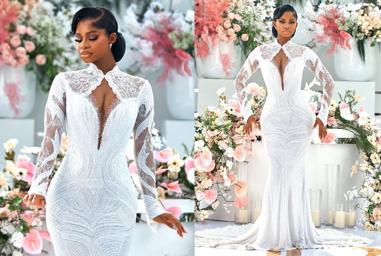 busterblog - One Dress, One Dream: Priscilla Ojo's Effortless Bridal Elegance with Veekee James