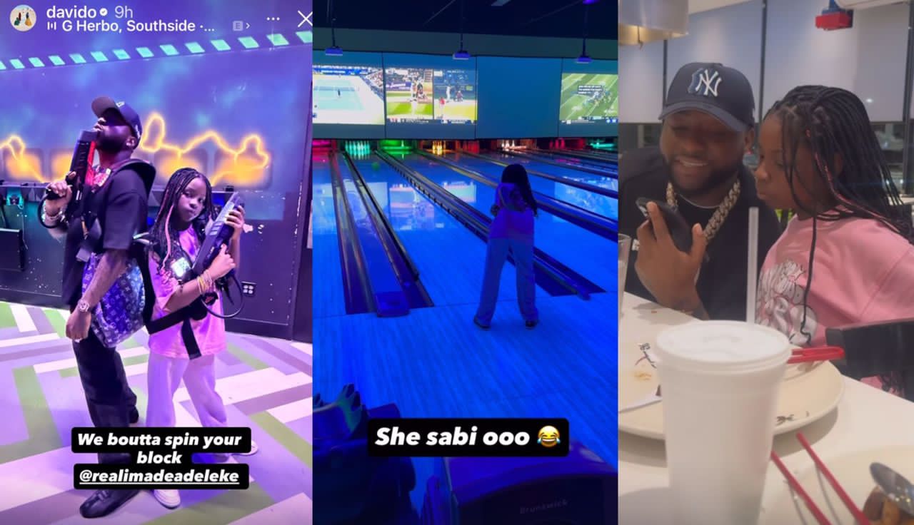 busterblog - “We Boutta Spin Your Block” – Davido Thrills Fans as He Shares Adorable Moments with His Daughter Imade Adeleke