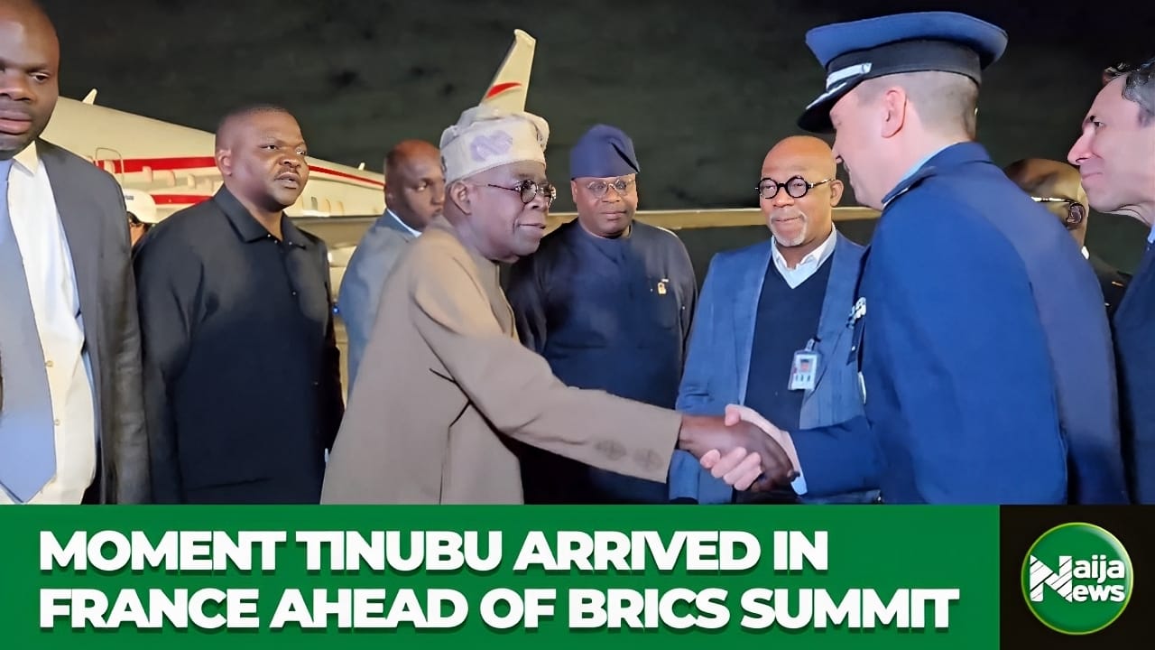 busterblog - "With Smiles and Salutes: President Tinubu Touches Down in Brazil for Historic BRICS Summit Appearance"