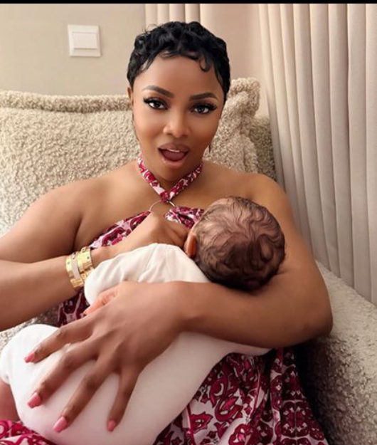 “Any Other Question?” — Toke Makinwa Fires Back at Follower Who Asked Why She Stopped Breastfeeding
